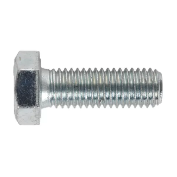 Image of Genuine SEALEY SS1235 HT Setscrew M12 x 35mm 8.8 Zinc DIN 933 Pack of 25