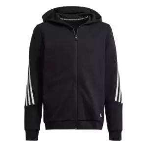Image of adidas 3 Stripe Hoodie Juniors - Black