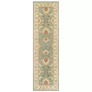 Image of Oriental Weavers Kendra Runner Rug Green Gold 45 L 68X235cm