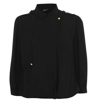 Image of Biba Military Top - Black