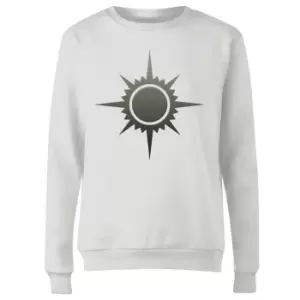 Image of Magic The Gathering Orzhov Symbol Womens Sweatshirt - White - M