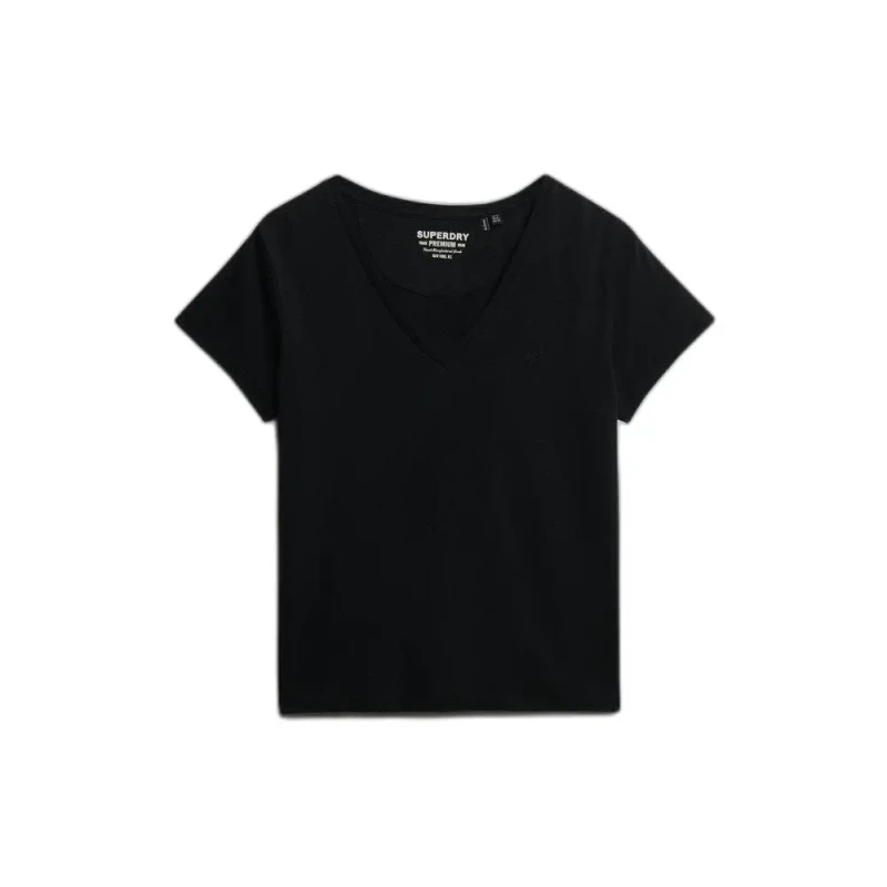 Image of Superdry Embroidered T-Shirt Black Women 8;10;16