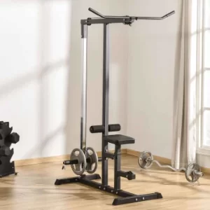 Image of Power Tower with Pulley Machine, black