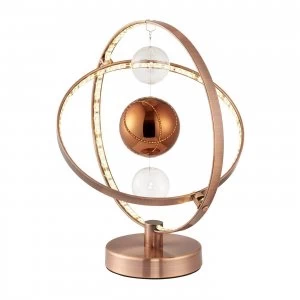 Image of Table Lamp Copper Glass Balls