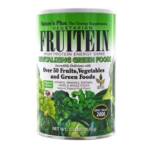 Image of Natures Plus Fruitein Revitalising Green Foods Shake 576gm