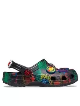 Image of Crocs Classic Clogs Kids Avengers, Black, Size 2 Older