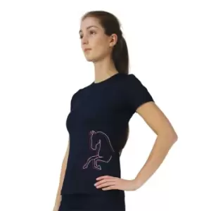 Image of HY Equestrian Equestrian Richmond T-Shirt Juniors - Blue