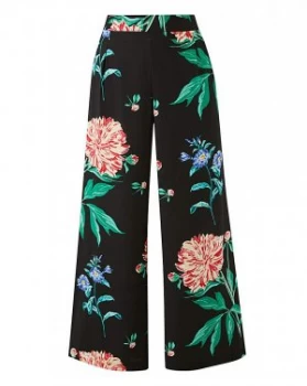 Image of Junarose Dark Floral Wide Leg Pants