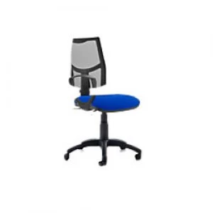Image of Task Office Chair Eclipse II Lever Mesh Back With Blue Seat With loop Arms