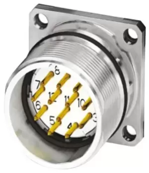 Image of Phoenix Contact 1619968 Circular Connector, Rcpt, 12Pos, Panel