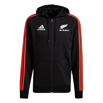 Image of adidas New Zealand All Blacks Full Zip Hoodie Mens - Black/Carbon