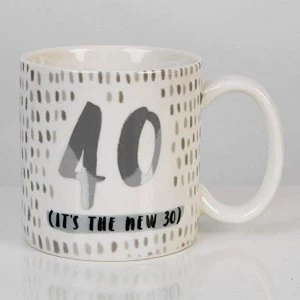 Image of Luxe Ceramic Male Birthday Mug - 40