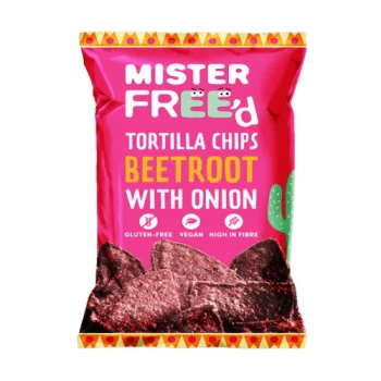 Image of Mister Free'd Tortilla Chips With Beetroot & Onion - 135g x 12