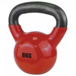 Image of UFE Vinyl Coated Kettlebell 8kg Red