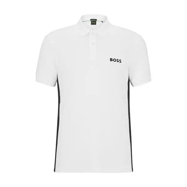 Image of Boss Paddy Mirror Polo Shirt - White S