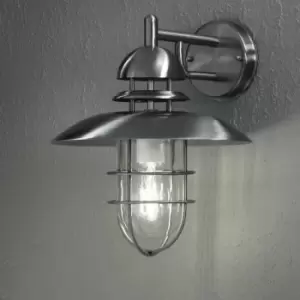 Image of Konstsmide Sorrento Outdoor Modern Lantern Down Light Stainless Steel, IP44