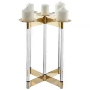 Image of Lucita Silver Candelabra Silver