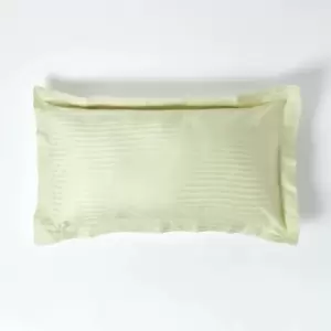 Image of Sage Green Egyptian Cotton Ultrasoft Kingsize Oxford Pillowcase 330 Thread Count - Sage Green - Sage Green - Homescapes