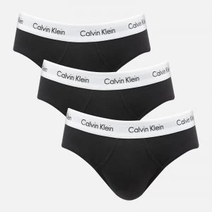Image of Calvin Klein Mens 3 Pack Hip Briefs - Black - S