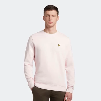 Image of Mens Crew Neck Sweatshirt - Light Pink - L