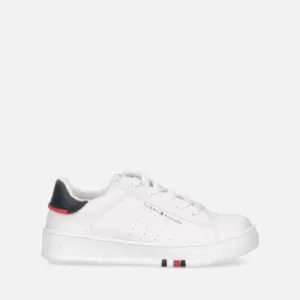 Image of Tommy Hilfiger Kids Faux Leather Trainers - UK 2 Kids