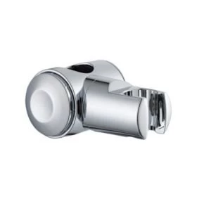 Image of BQ Silver Chrome Effect Shower Head Holder with Riser Rail Attachment