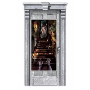 Image of Haunted House Stairway Door Decoration 1.65cm x 85cm