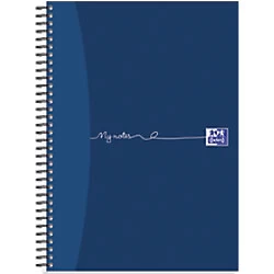 Image of Oxford My Notes A5 Notebook 200 Pages Wirebound Ruled Perforated Card Cover Black Pack of 3