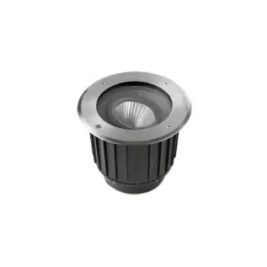 Image of Leds-C4 Gea - Outdoor LED Recessed Ground Uplight Stainless Steel Polished 12.5cm 995lm 2700K IP67