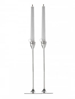 Image of Wedgwood Vera Wang love knots taper holders