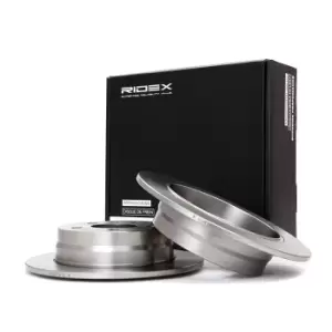 Image of RIDEX Brake disc 82B0071 Brake rotor,Brake discs MERCEDES-BENZ,A-Klasse (W169),B-Klasse (W245)