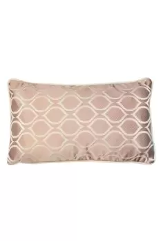 Image of Solitare Geometric Printed Piped Cushion