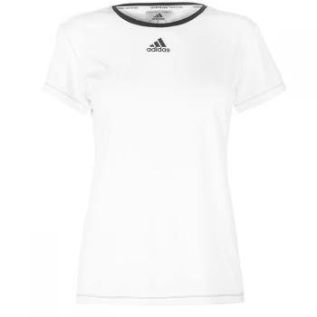 Image of adidas Aspire T Shirt Ladies - White/Black
