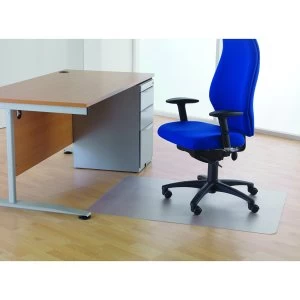 Image of Cleartex Clear 1200x1500mm Chair Mat For Hard Floors KF73650