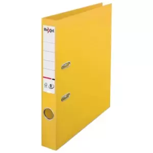 Image of A4 Lever Arch File, Yellow, 50MM Spine Width, NO.1 Power - Outer Carton of 10