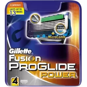 Image of Gillette Fusion Proglide Power Razorblades 4 pcs