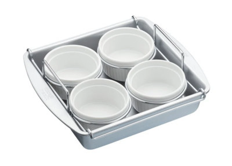 Image of Chicago Metallic Six Piece Creme Brulee Set, Gift Boxed Dark Grey