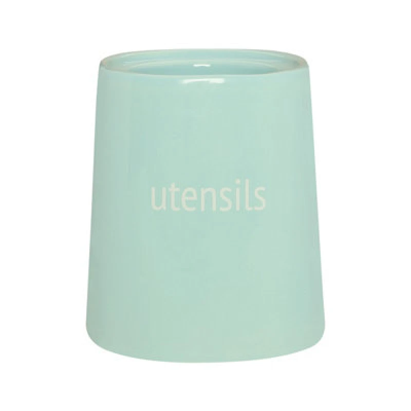 Image of Premier Housewares Fletcher Ceramic Utensil Jar Green