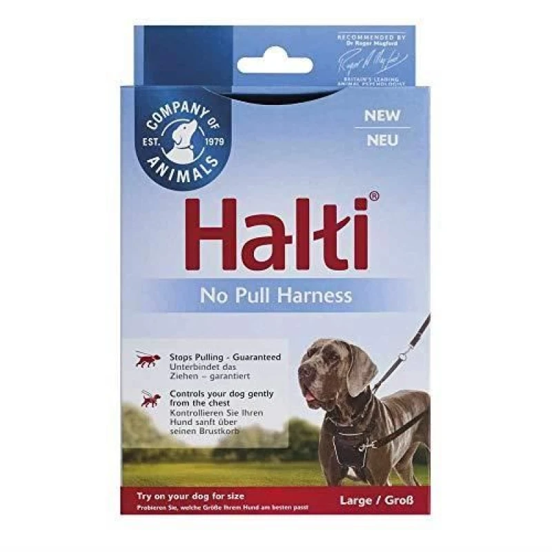 Image of Company of Animals Halti No Pull Harness Size Large, Professional Dog Harness To Stop Pulling On The Lead, Easy To Use