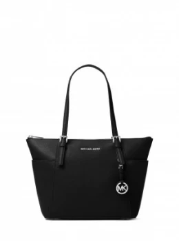 Image of Michael Kors Jet set item EW tote bag Black
