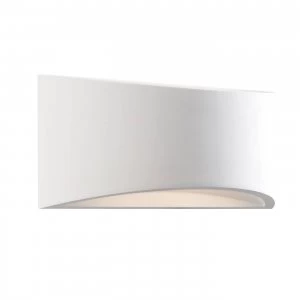 Image of 1 Light Indoor Wall Light White Plaster