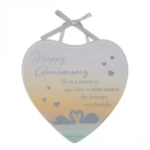 Image of Reflections Of The Heart Mini Plaque Anniversary