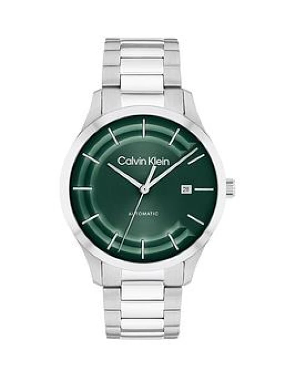 Image of Calvin Klein 25300022 Mens CK Iconic Automatic Green Dial Watch