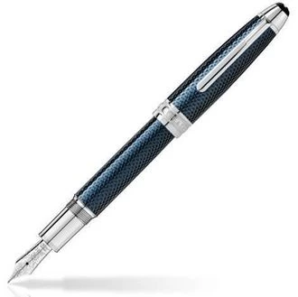Image of Mont Blanc - Meisterstuck Solitaire Blue Hour Legrand Fountain Pen - Fountain Pens - Blue