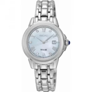 Image of Ladies Seiko Diamond Solar Powered Watch