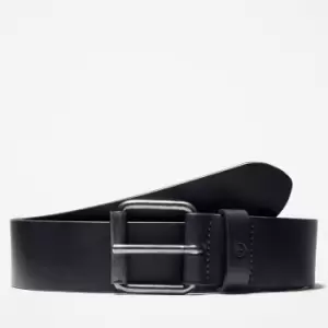 Image of Timberland Leather Belt For Men In Navy Dark Blue, Size S