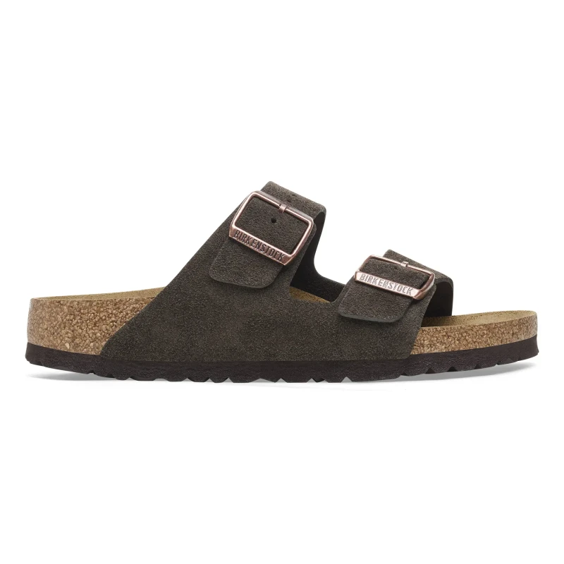 Image of Birkenstock Sandals Birkenstock Arizona Suede Leather Marron Unisex 38 Etroit 1027083