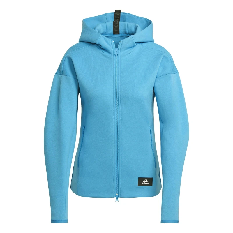 Image of adidas Sportswear Mission Victory Full-Zip Hoodie Womens - Blue Blue 2XS