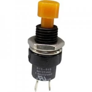Image of SCI R13 509A 05YL Pushbutton 250 V AC 1.5 A 1 x OffOn momentary