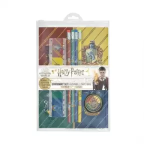 Image of Harry Potter 6 Piece Stationery Set Hogwarts Houses
